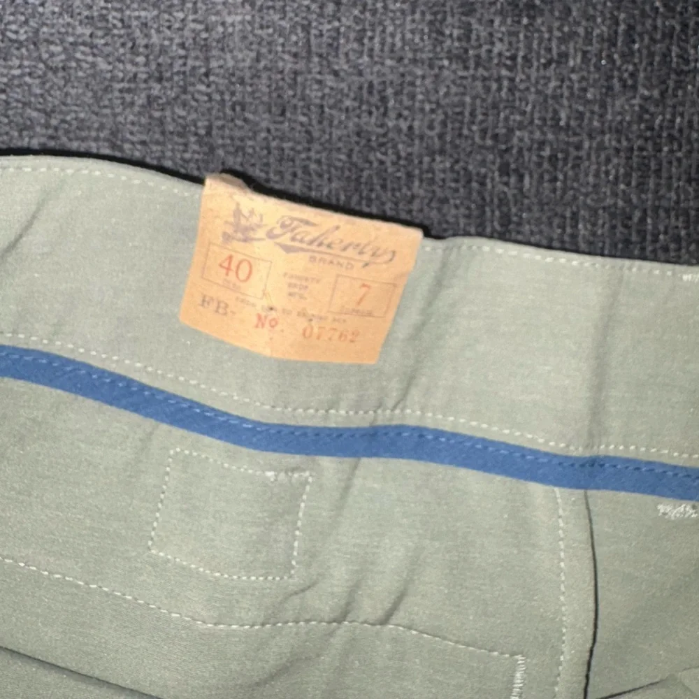 Faherty Brand All Day Belt Loop Short Men Stretch Olive Green Casual 40 NWT NEW